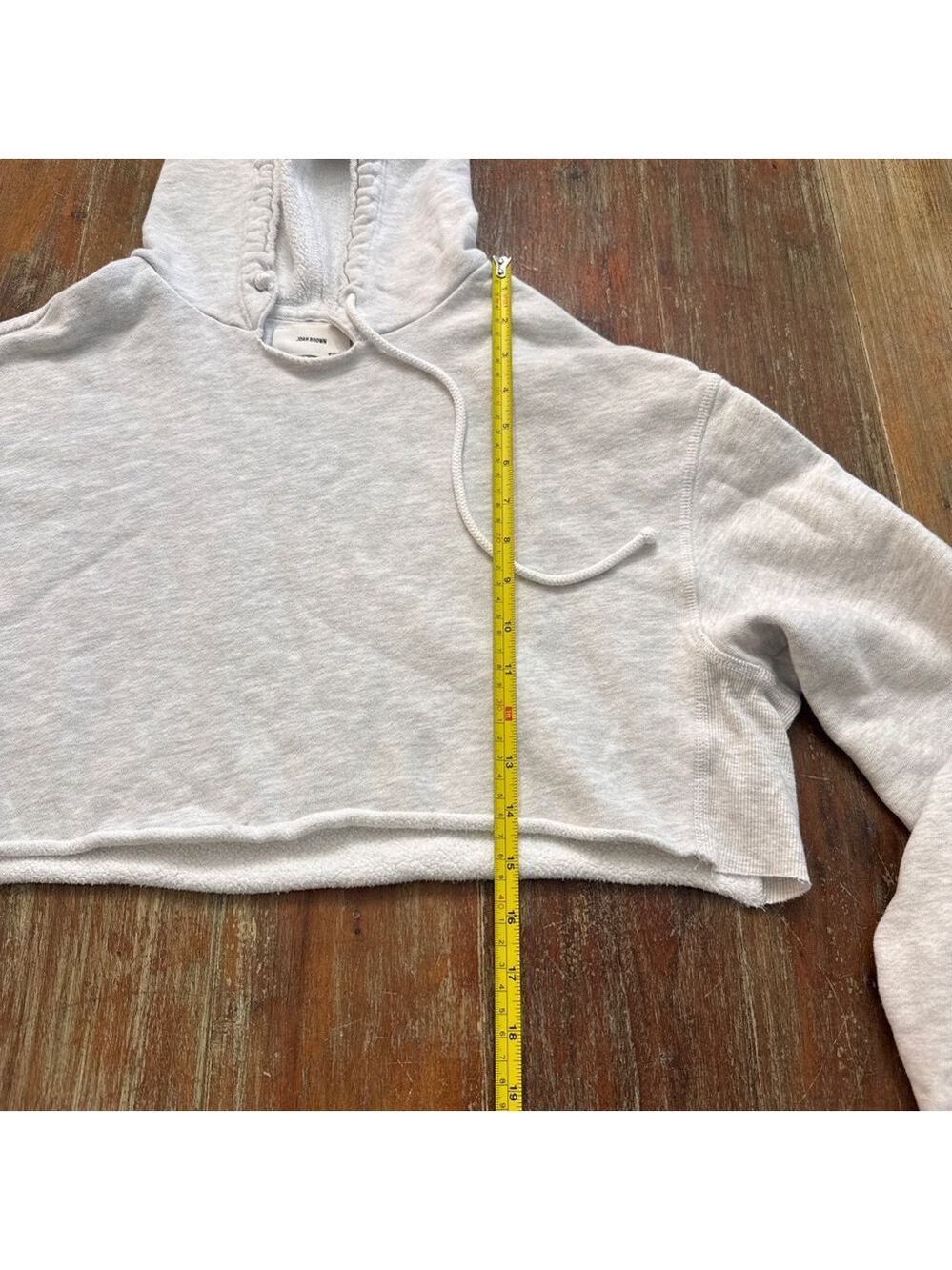 JOAH BROWN Pearl Grey French Terry Lounge Set Cropped Hoodie Joggers - Picture 11 of 16